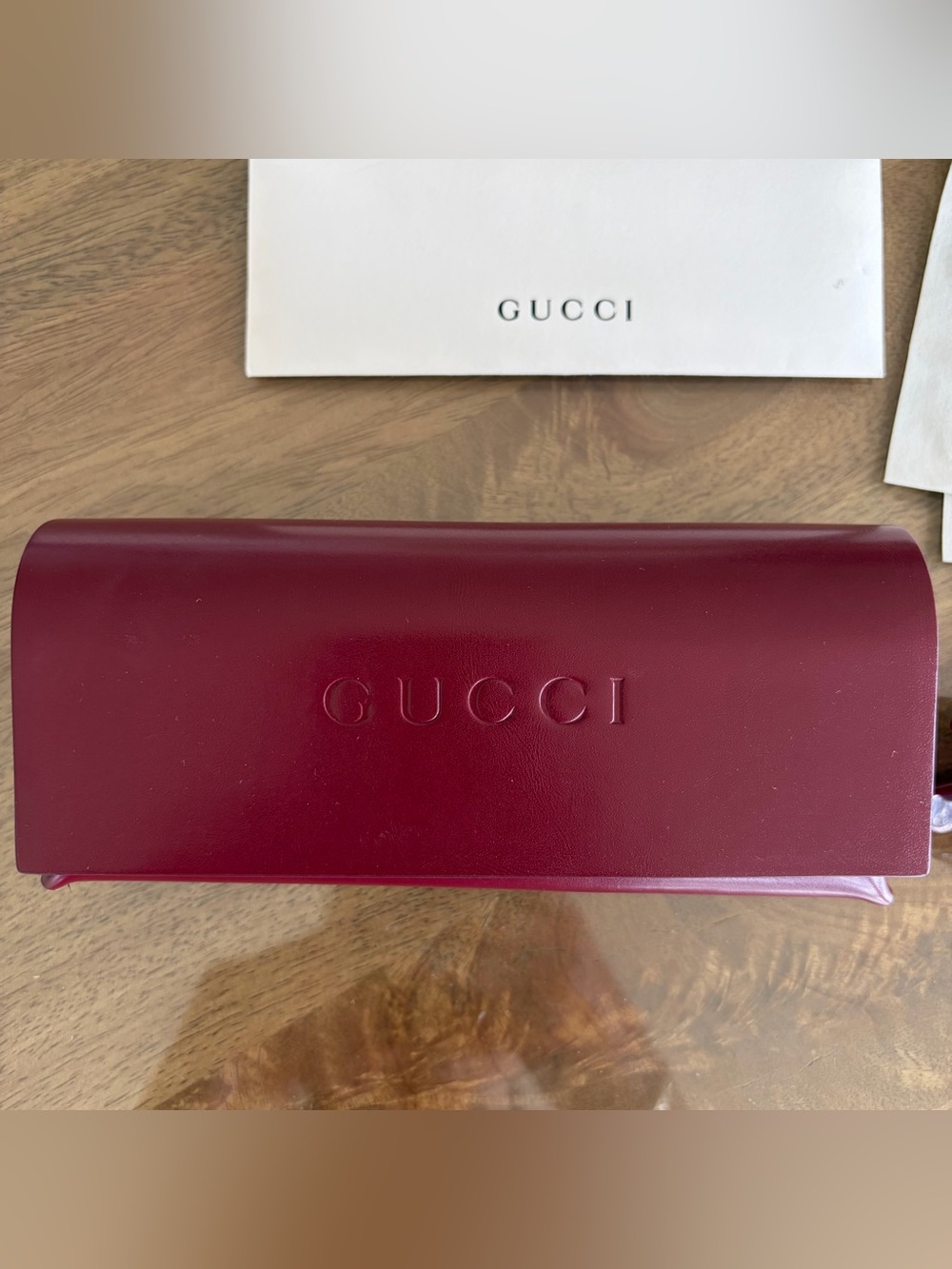 GUCCI Red / Burgundy Cat-Eye Sunglasses Model: GG1790S - Picture 3 of 8
